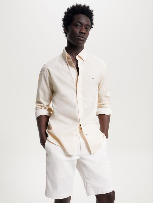 Camisa con microestampado de puntos