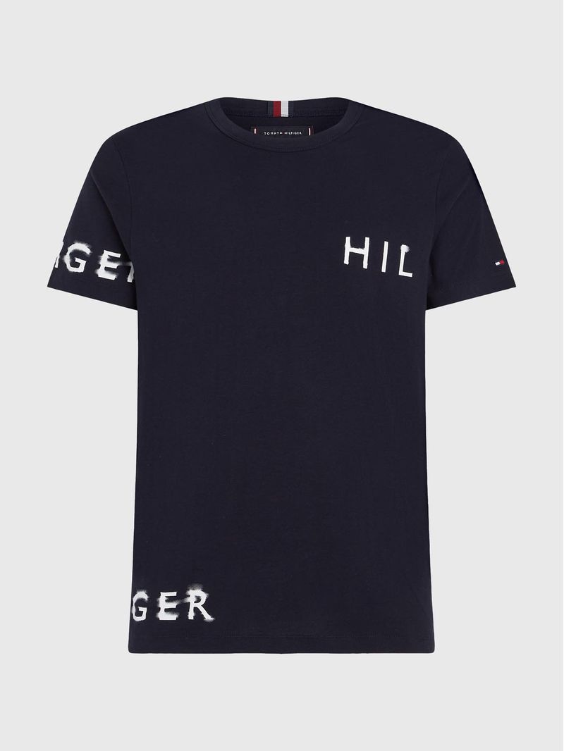 Remera-de-corte-slim-con-logo-Hilfiger