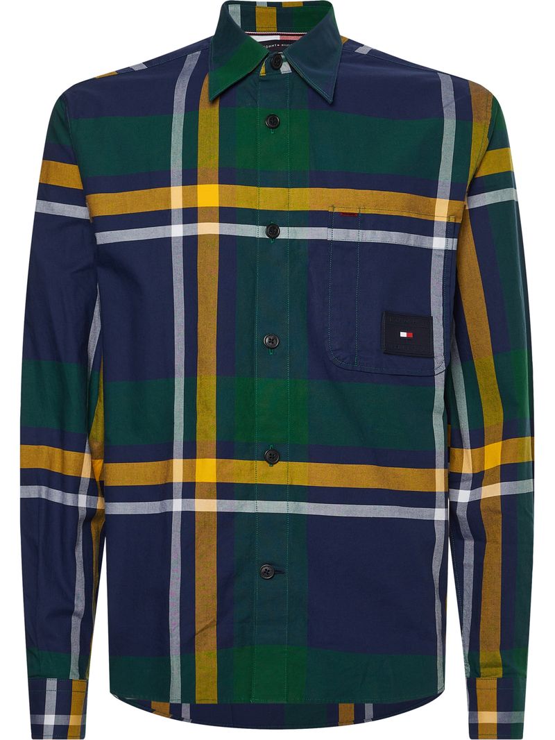Sobrecamisa-de-cuadros-en-algodon-Oxford