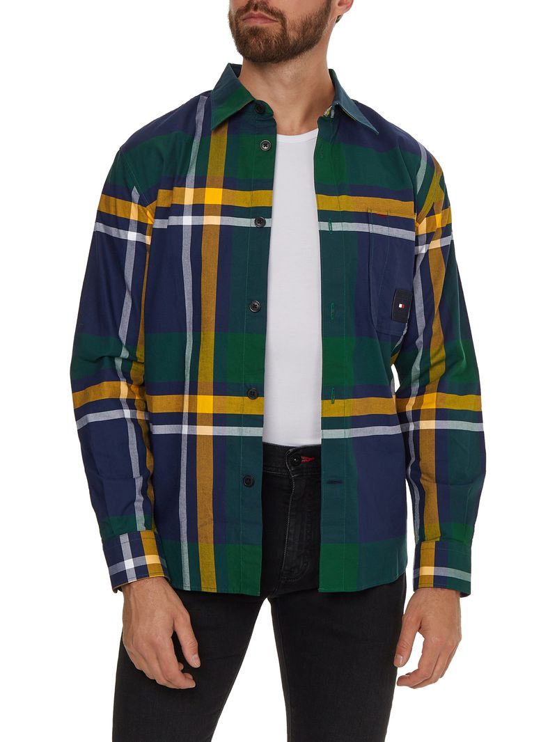 Sobrecamisa-de-cuadros-en-algodon-Oxford