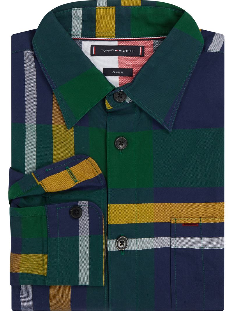 Sobrecamisa-de-cuadros-en-algodon-Oxford