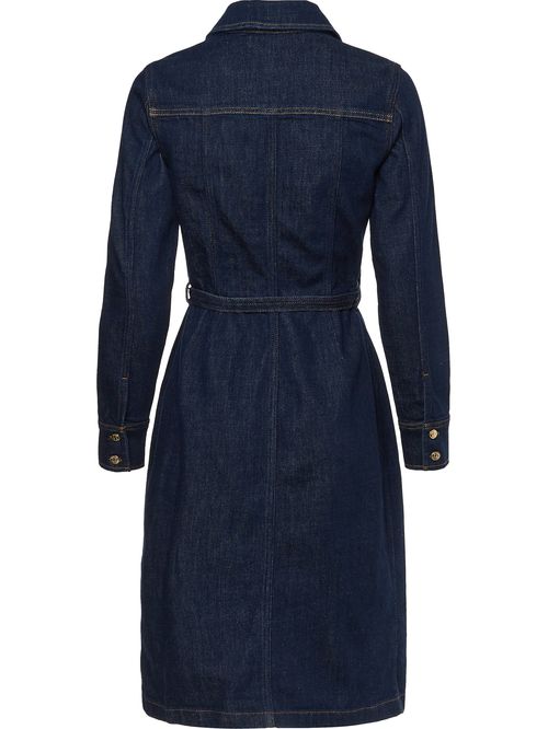 Vestido denim de corte slim