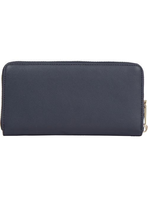 Billetera grande con cremallera y monograma TH