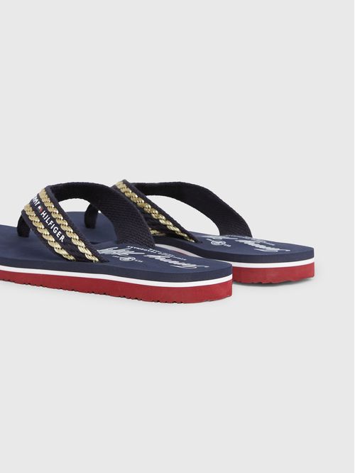 Ojatas de tejido trenzado con rayas