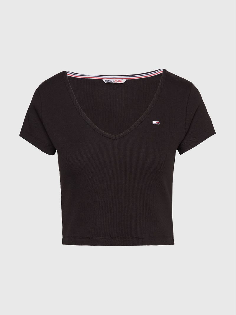 Remera-Essential-cropped-con-cuello-en-V