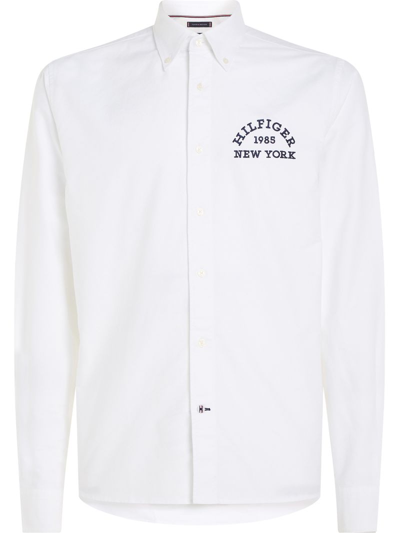 Camisa-de-corte-regular-manga-larga-con-logo