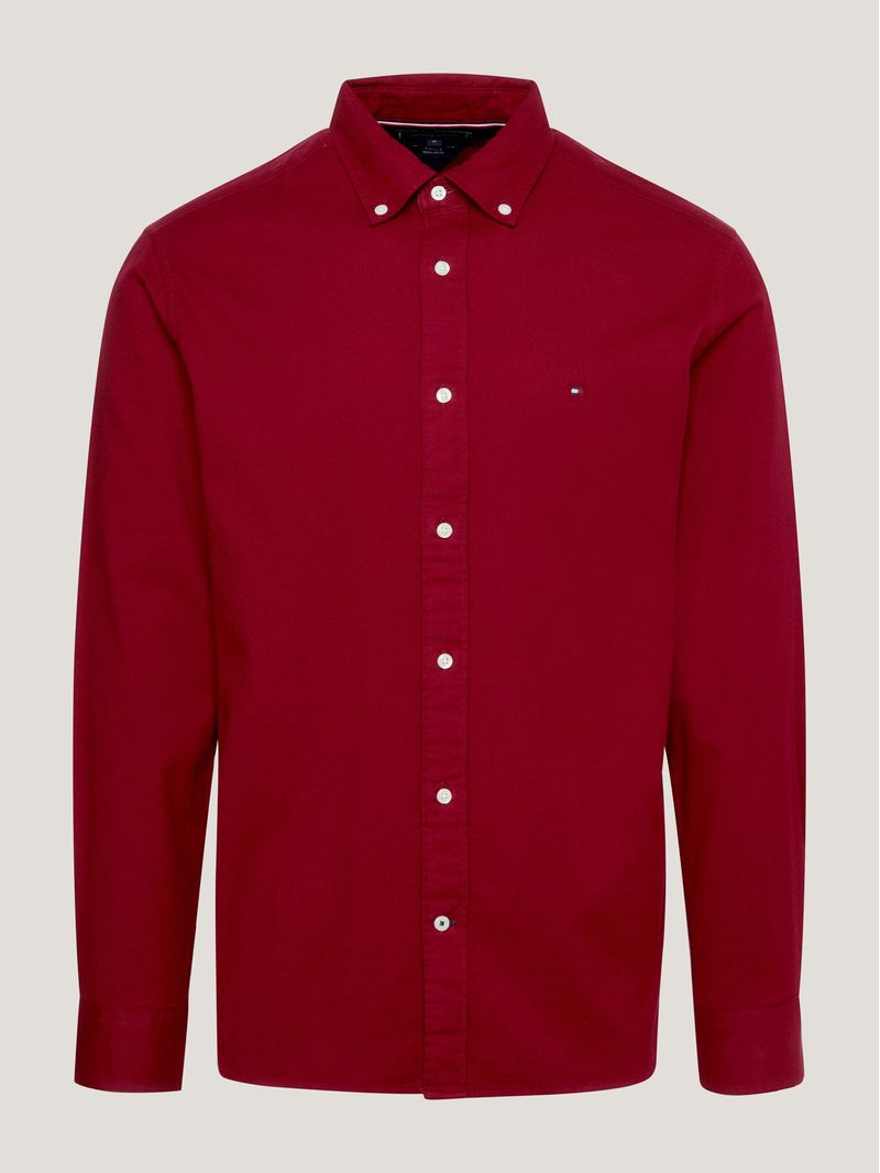 Camisa-de-corte-regular-en-algodon-elastico