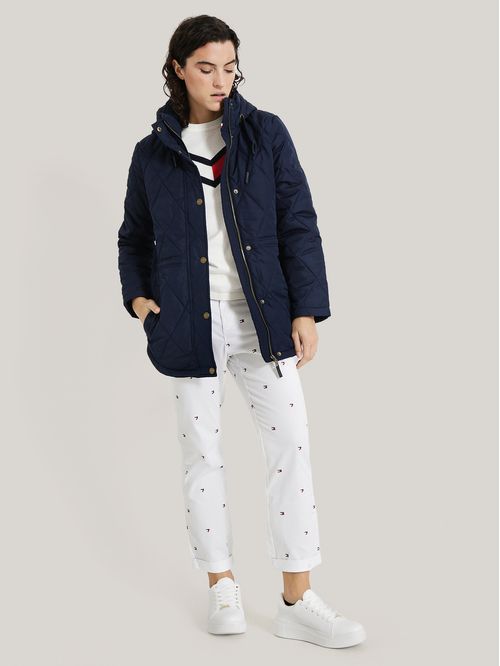 Campera acolchada con cierre de cremallera