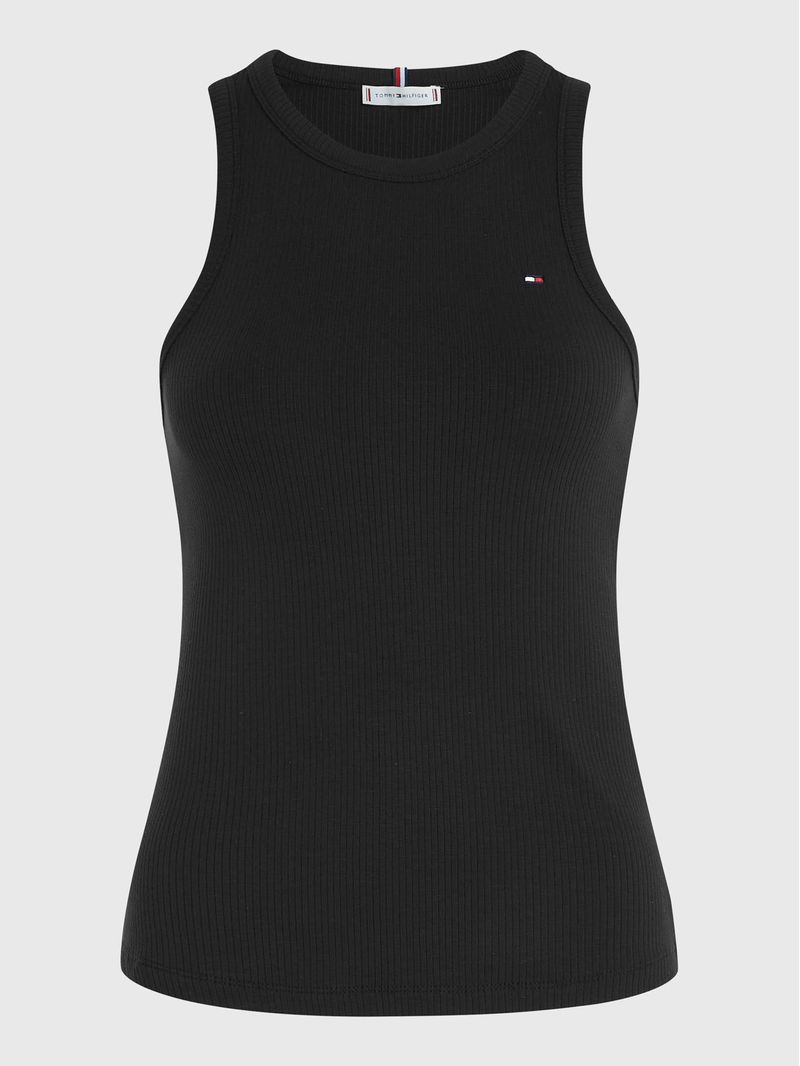 Remera-acanalada-sin-mangas-de-corte-slim
