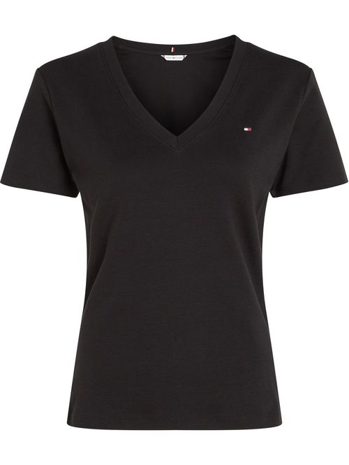 Remera de rayas con cuello en V