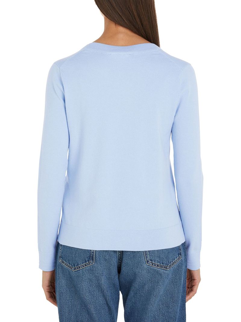 Sweater-de-punto-con-Cuello-en-V