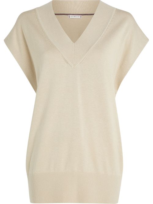 Túnica amplia con cuello en V