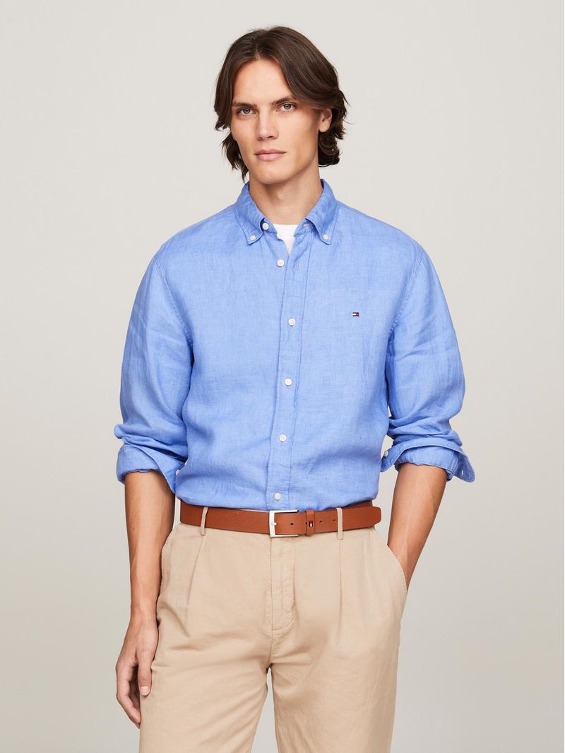 Camisa-de-lino-teñido-con-pigmentos