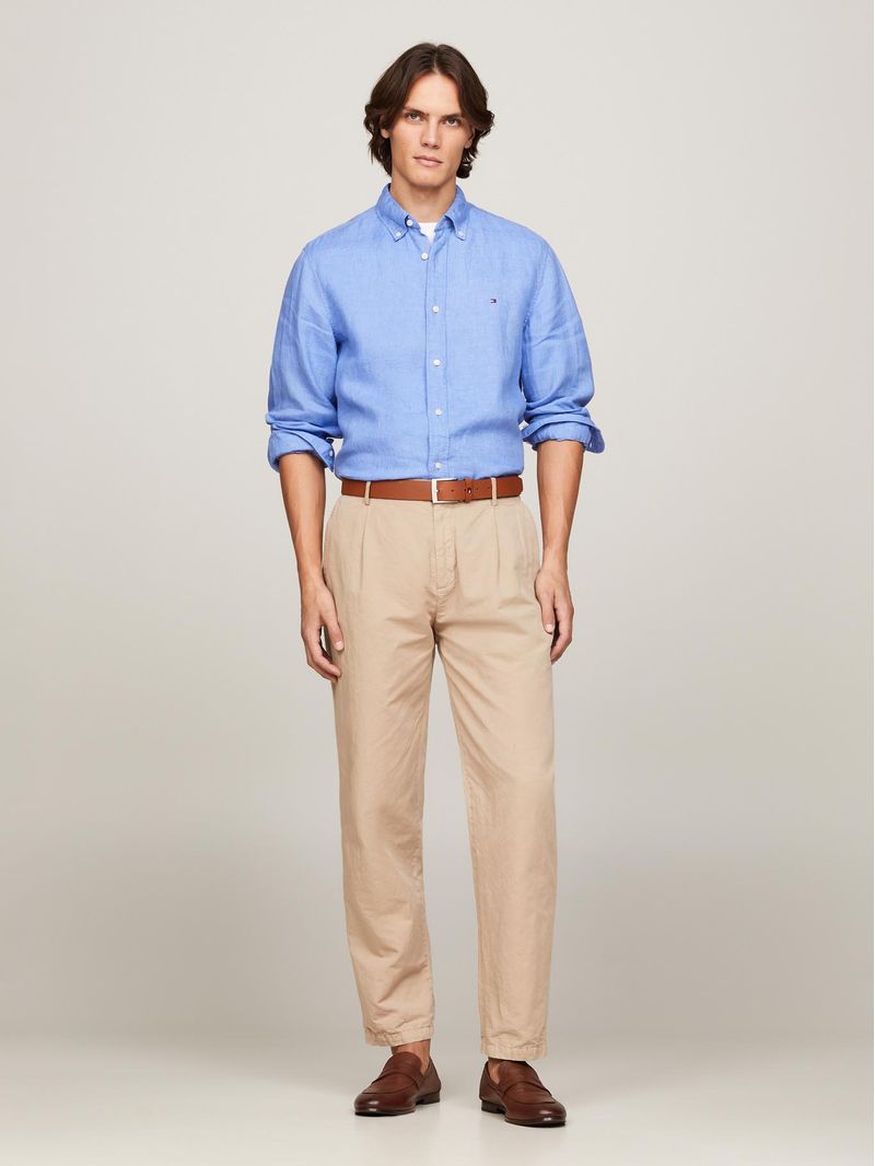 Camisa-de-lino-teñido-con-pigmentos