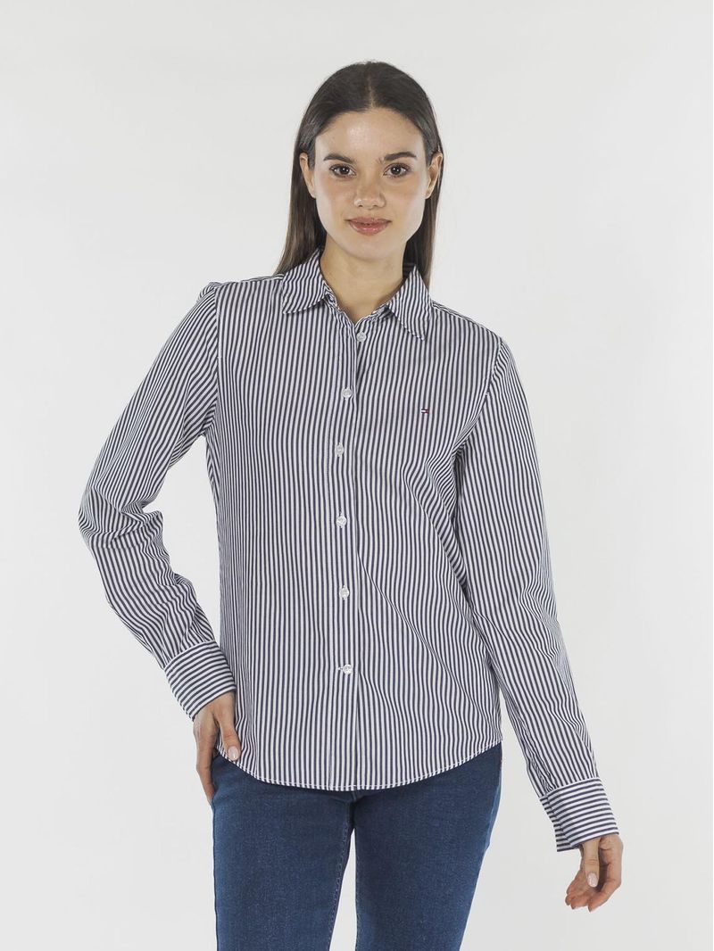 Camisa-Essential-regular-de-rayas