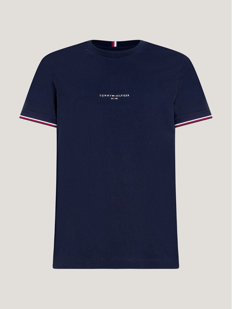 Remera-de-corte-slim-con-mangas-ribeteadas