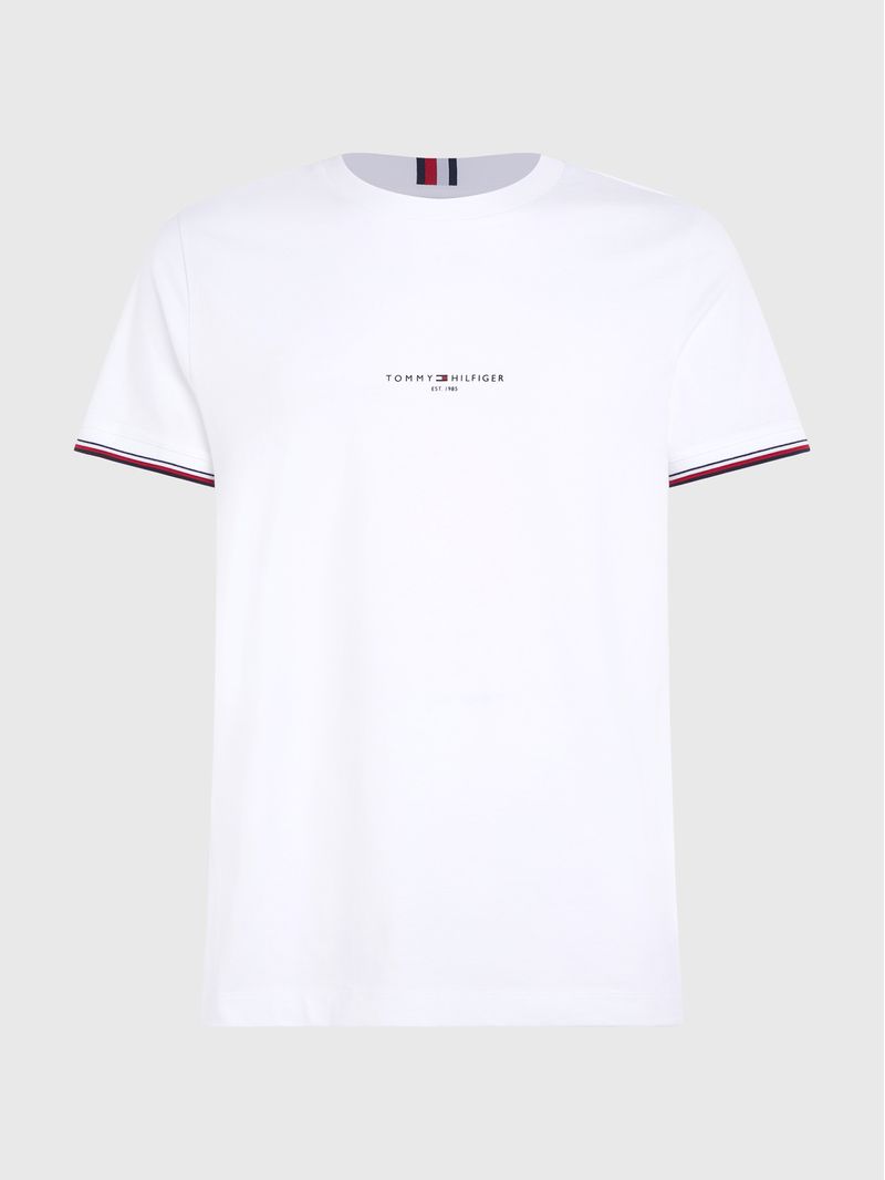 Remera-de-corte-slim-con-mangas-ribeteadas