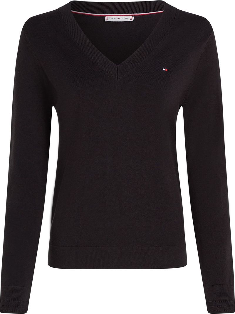 Sweater-de-punto-con-Cuello-en-V