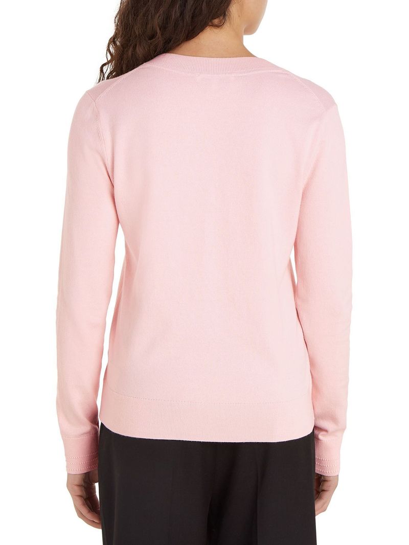 Sweater-de-punto-con-Cuello-en-V