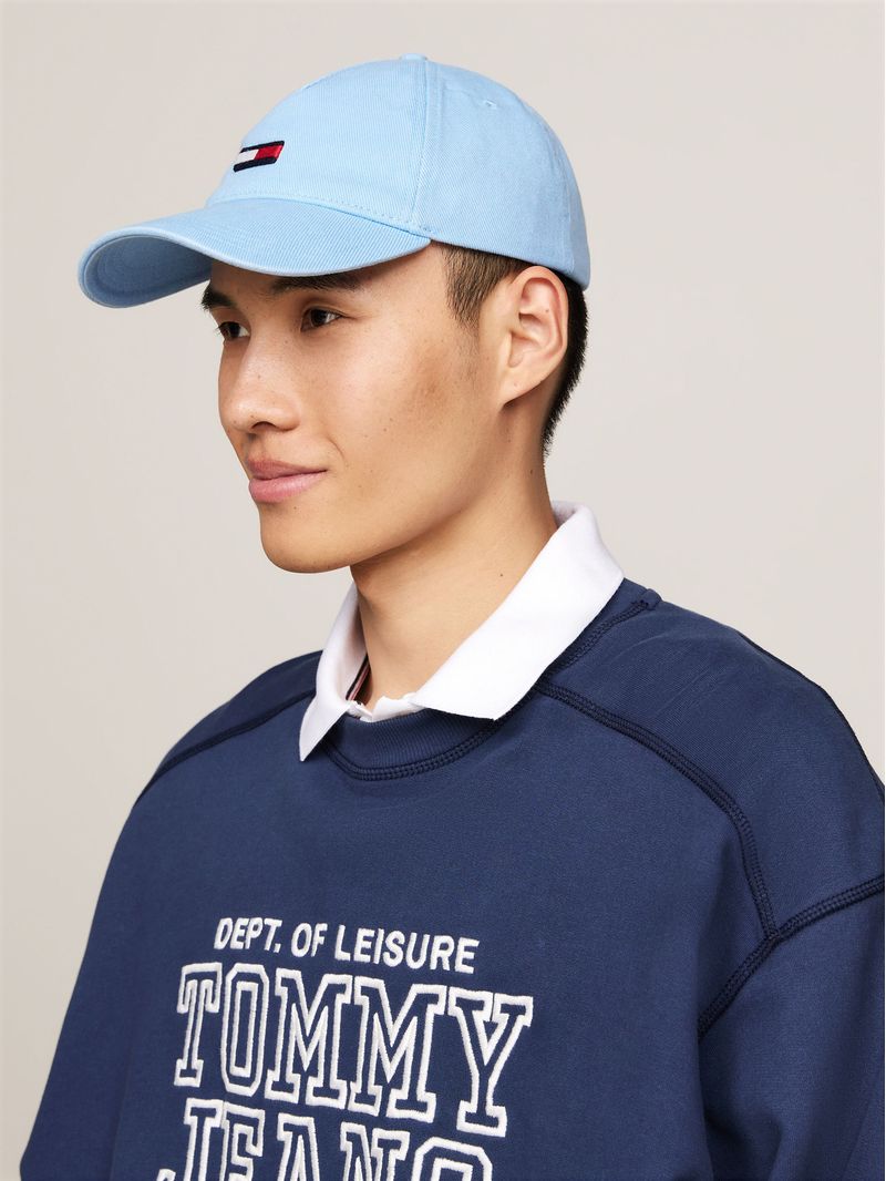 Gorra-de-beisbol-chaqueta-jeans-con-logo-alargado