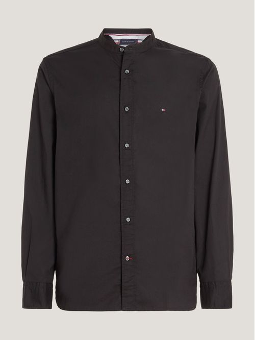 Camisa con cuello ribeteado y corte regular