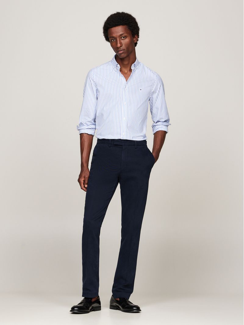 Camisa-slim-de-popelin-a-rayas-TH-Flex