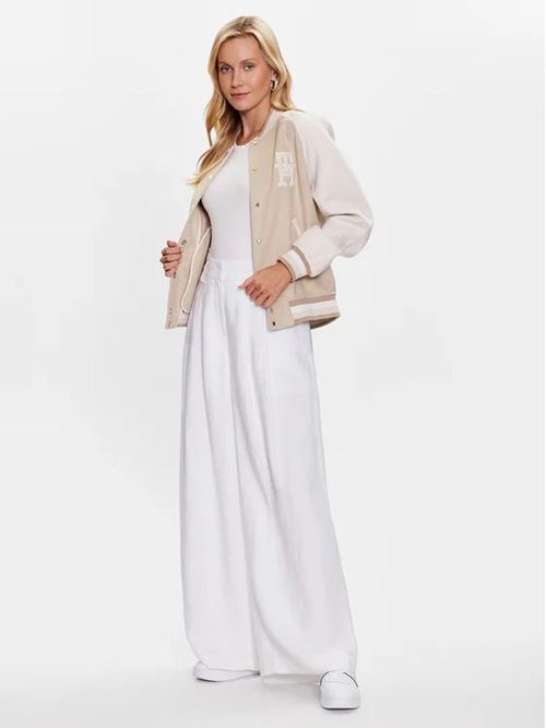 Remera acanalada sin mangas de corte slim