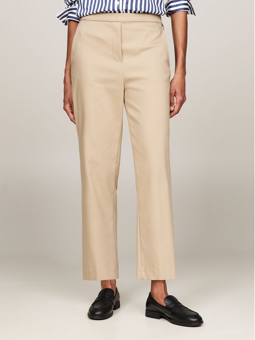 Pantalón tobillero de corte slim