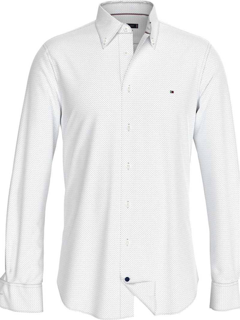 Camisa-stretch-de-corte-slim-con-logo