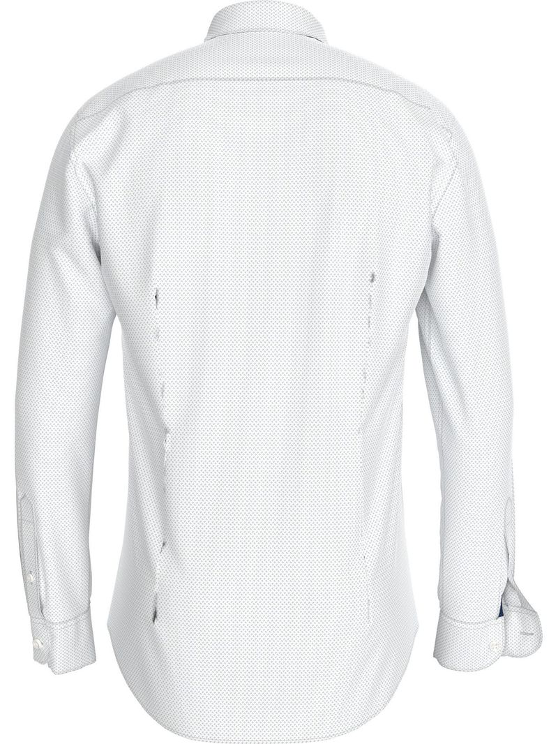Camisa-stretch-de-corte-slim-con-logo