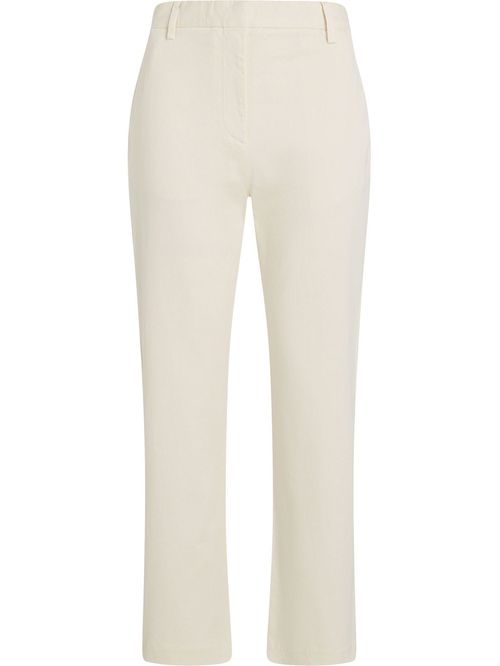 Pantalón chino elástico de corte recto y slim