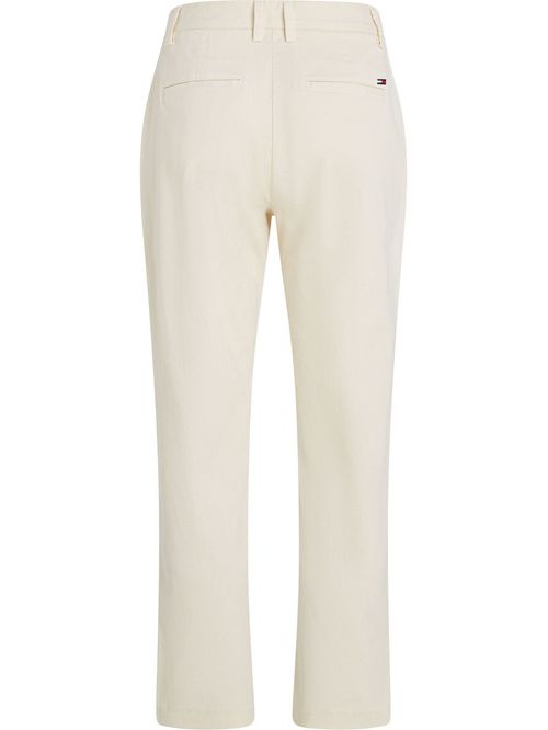 Pantalón chino elástico de corte recto y slim