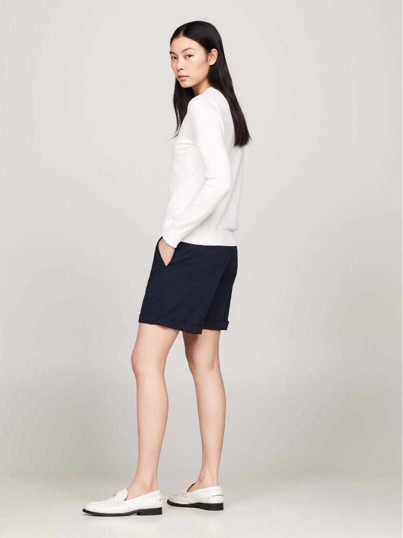 Sweater-de-cuello-V-con-logo