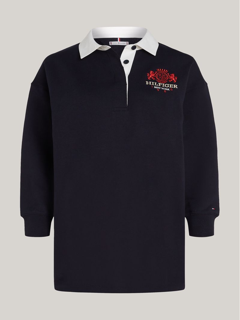 Vestido-corto-de-estilo-rugby