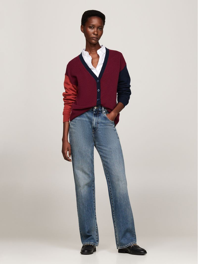 Cardigan-color-block-de-cachemira