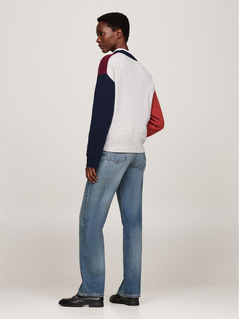 Cardigan-color-block-de-cachemira