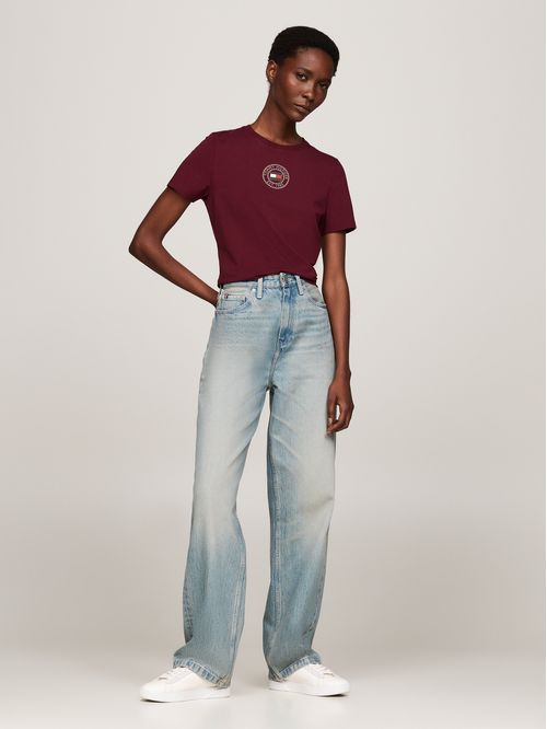 Remera de corte slim con sello