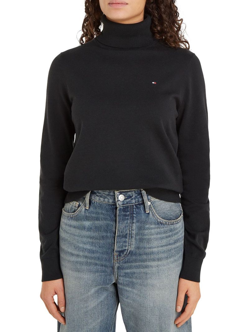 Sweater-de-cuello-alto-con-logo