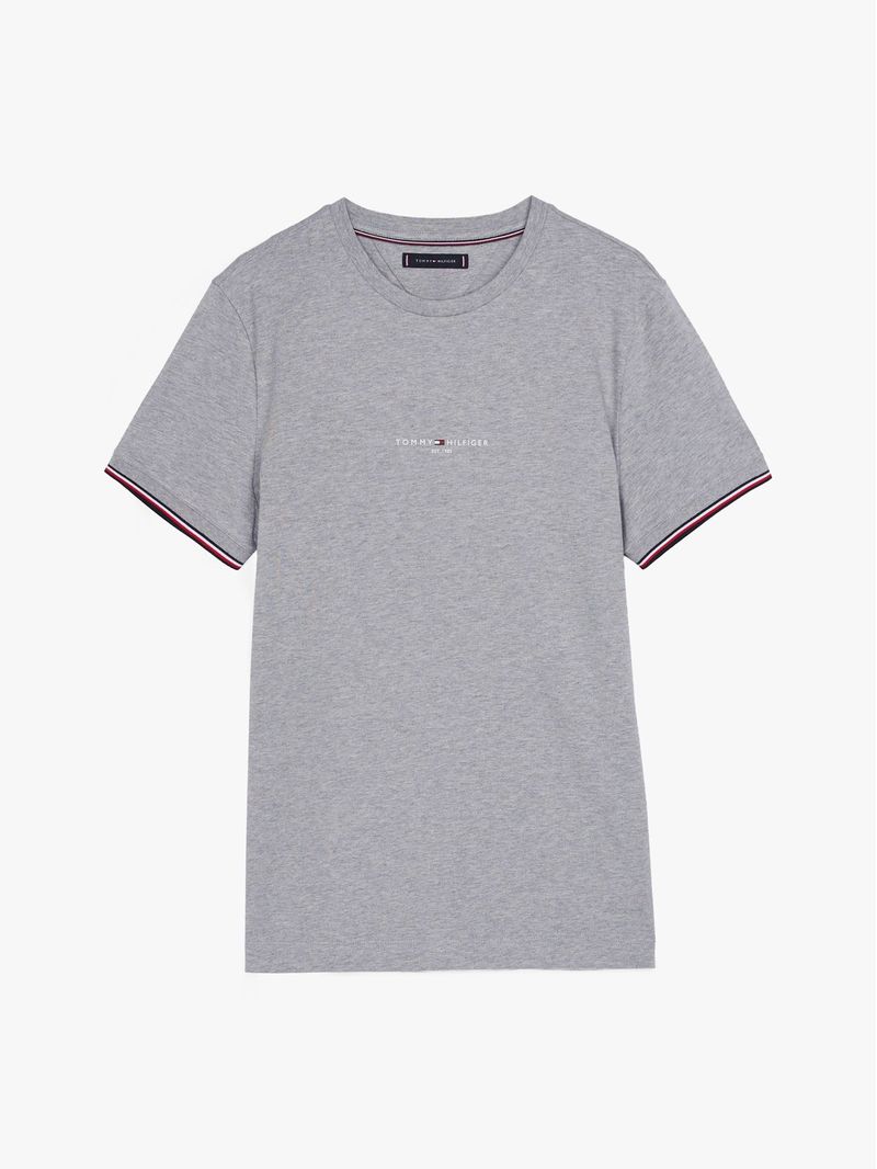 Remera-de-corte-slim-con-mangas-ribeteadas