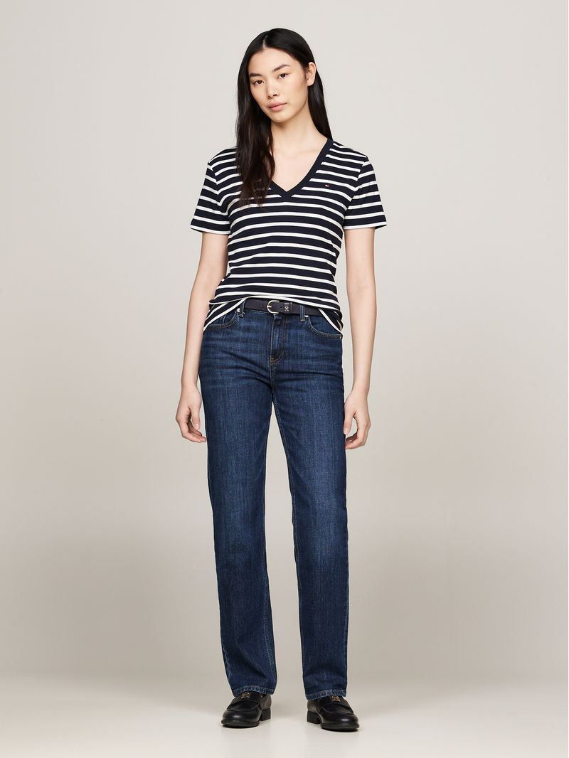 Remera-de-rayas-con-cuello-en-V