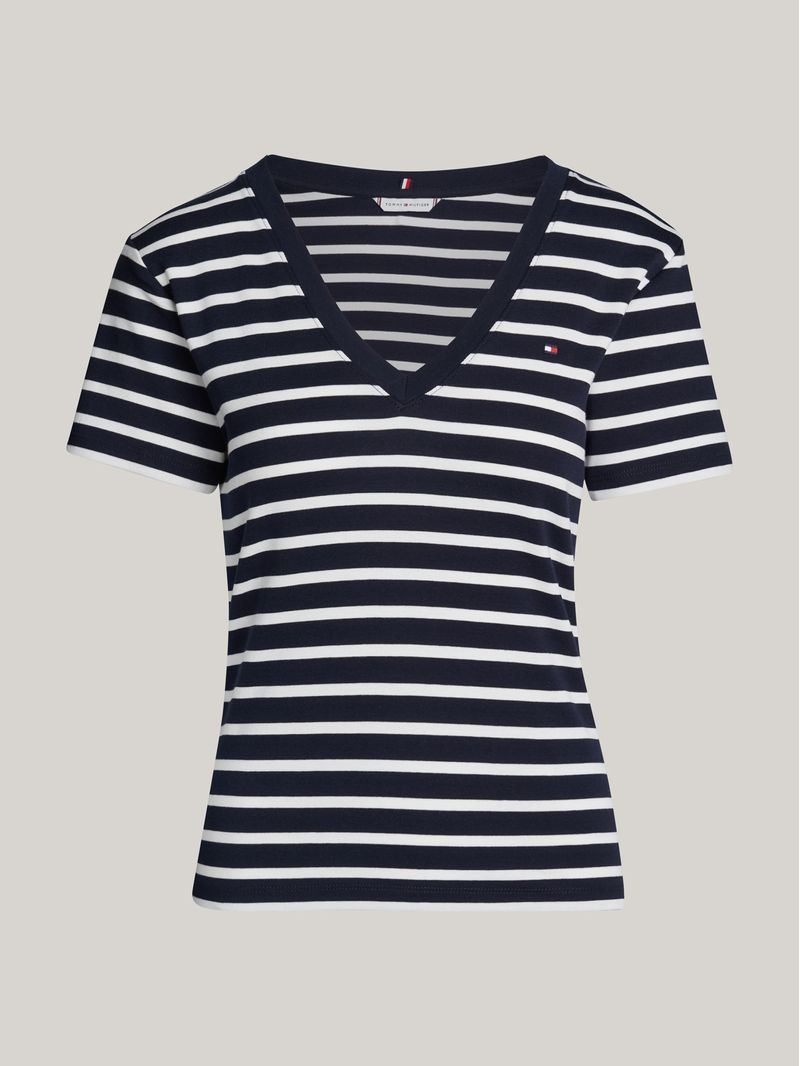 Remera-de-rayas-con-cuello-en-V