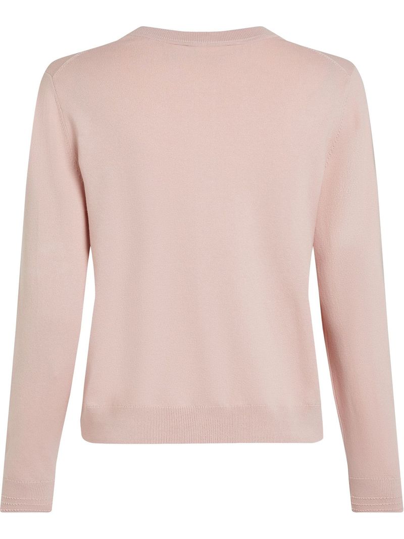 Sweater-de-punto-con-Cuello-en-V