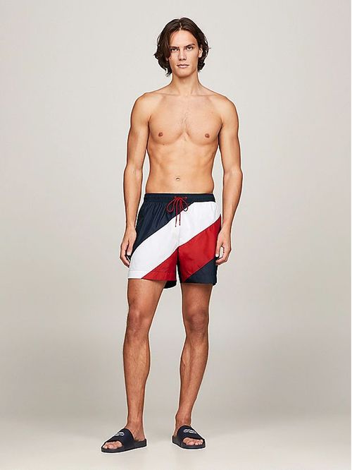 Bañador Global Stripe de medio largo