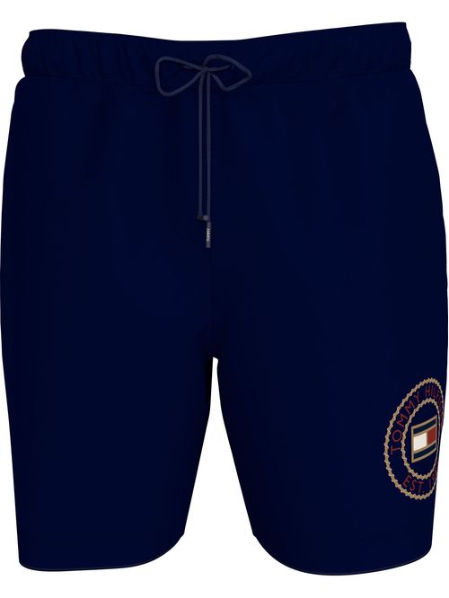 Bañador largo con logo y cordón en la cintura