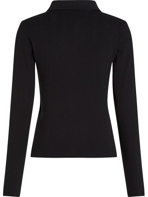 Camisa pointelle de corte slim