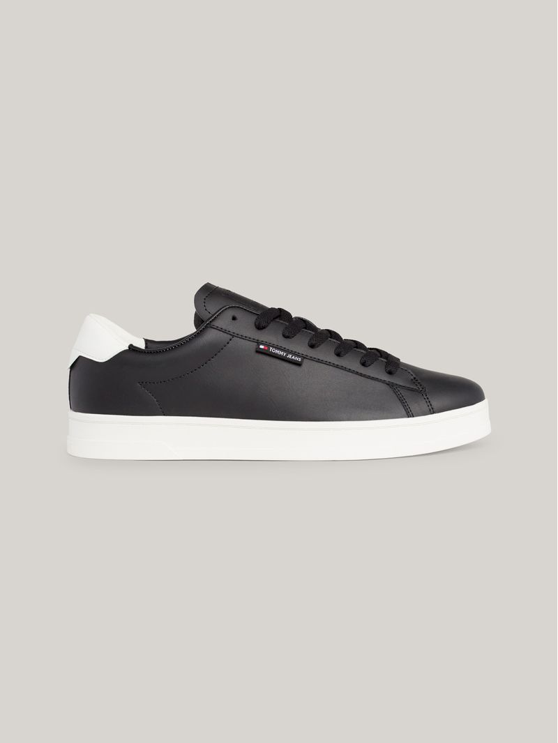 Zapatillas-de-cuero-con-suela-cupsole-y-logo