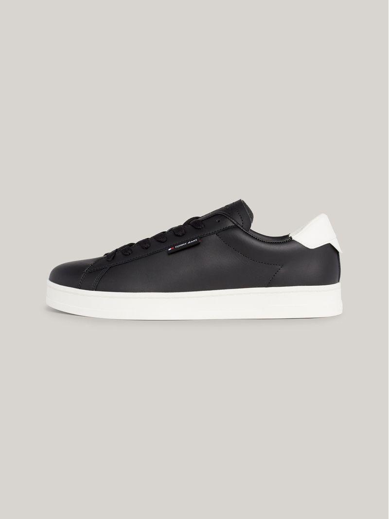 Zapatillas-de-cuero-con-suela-cupsole-y-logo