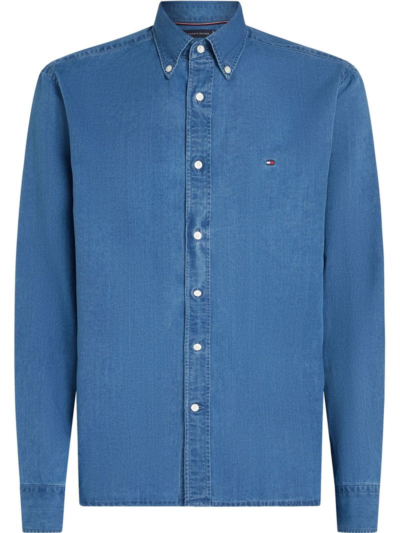 Camisa-chambray-de-corte-regular