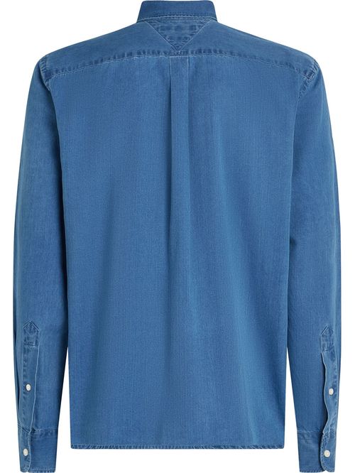 Camisa chambray de corte regular