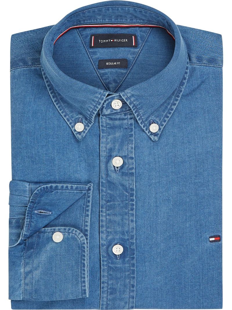 Camisa-chambray-de-corte-regular